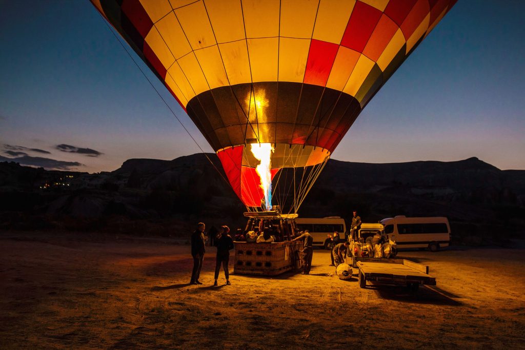 Tanzania hot air balloon